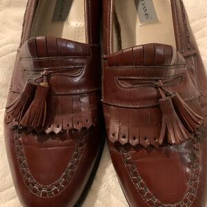 Elegant Brown Leather Tassel Loafers